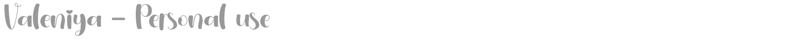 Valeniya font preview